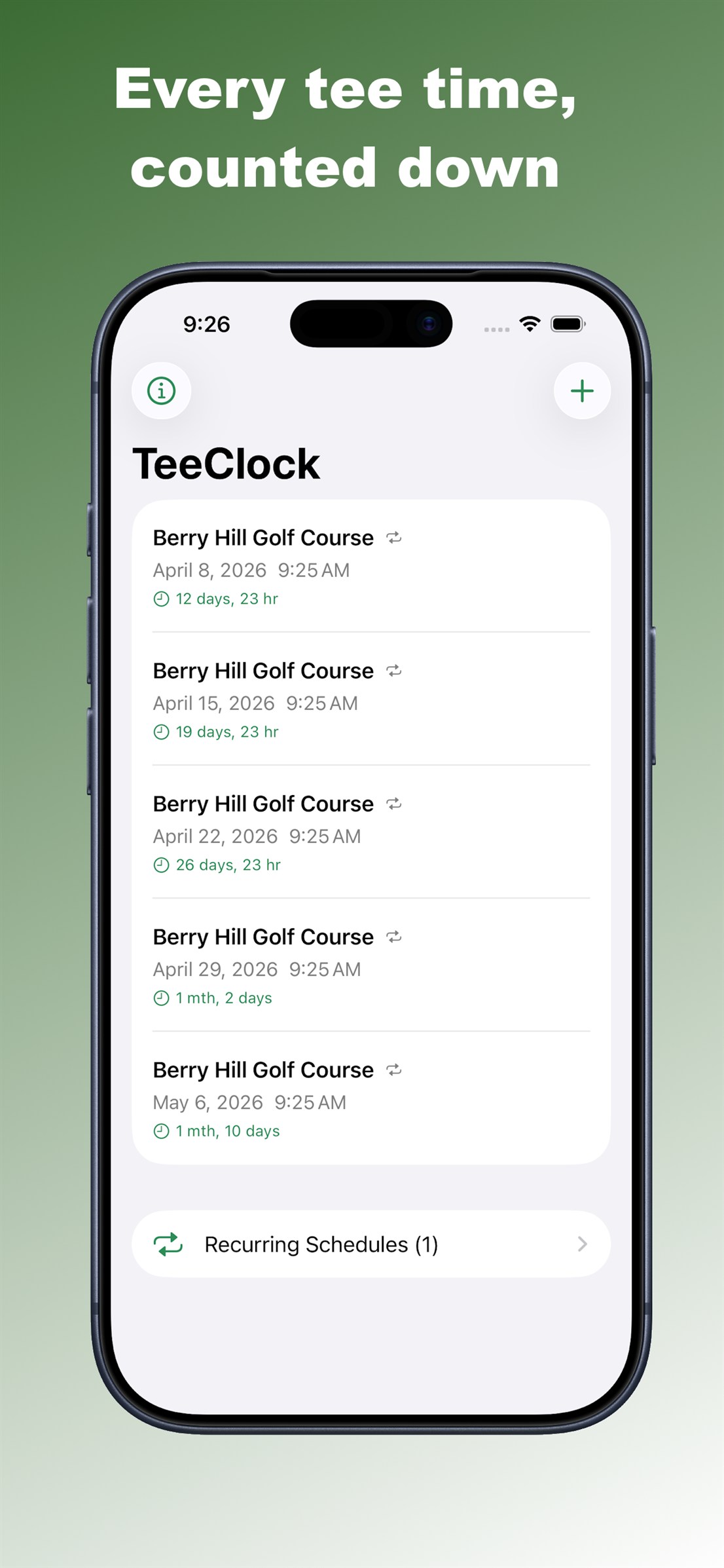Tee Clock